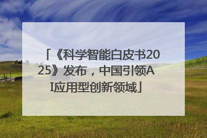 《科学智能白皮书2025》发布，中国引领AI应用型创新领域