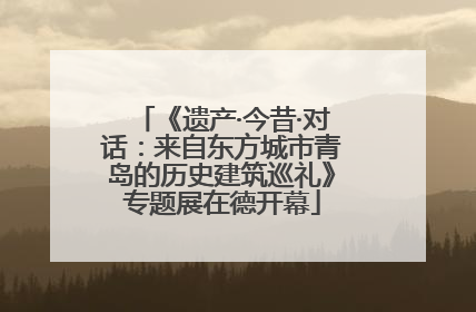 《遗产·今昔·对话：来自东方城市青岛的历史建筑巡礼》专题展在德开幕