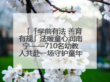 「学前有法 善育有规」法暖童心润南宁——710名幼教人共赴一场守护童年的法治之约