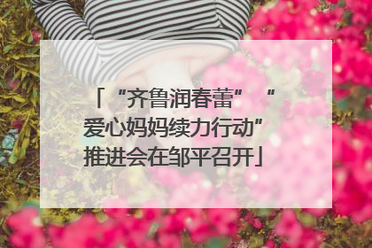 “齐鲁润春蕾”“爱心妈妈续力行动”推进会在邹平召开