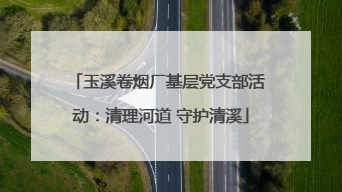 玉溪卷烟厂基层党支部活动：清理河道 守护清溪