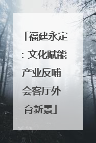 福建永定：文化赋能 产业反哺 会客厅外育新景