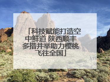 科技赋能打造空中鲜道 陕西顺丰多措并举助力樱桃飞往全国