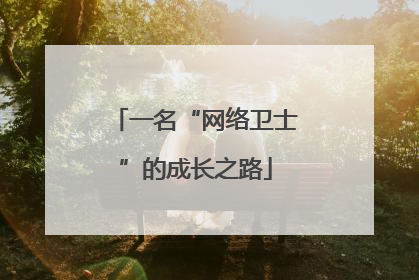 一名“网络卫士”的成长之路