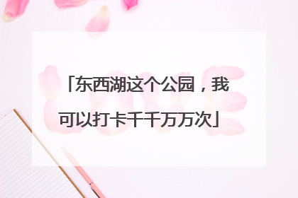 东西湖这个公园，我可以打卡千千万万次