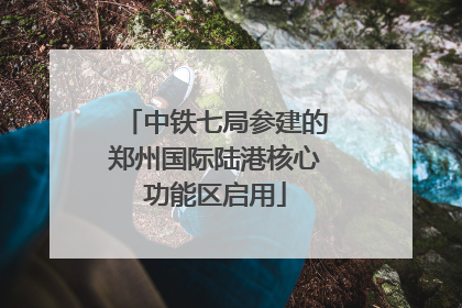 中铁七局参建的郑州国际陆港核心功能区启用