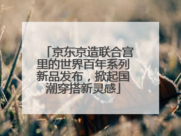 京东京造联合宫里的世界百年系列新品发布，掀起国潮穿搭新灵感
