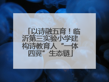 以诗融五育！临沂第三实验小学建构诗教育人“一体四翼”生态链