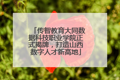 传智教育大同数据科技职业学院正式揭牌，打造山西数字人才新高地