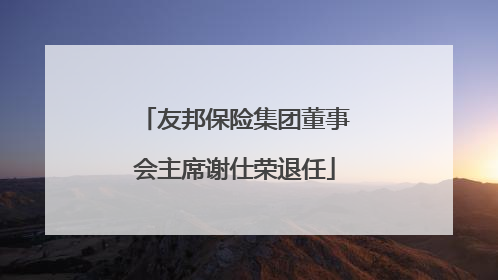 友邦保险集团董事会主席谢仕荣退任