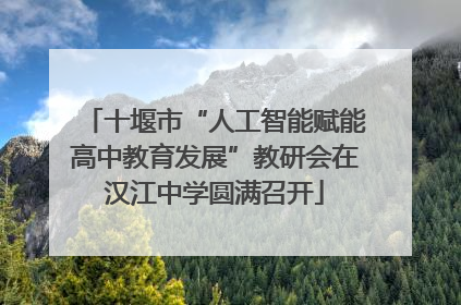 十堰市“人工智能赋能高中教育发展”教研会在汉江中学圆满召开