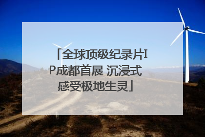 全球顶级纪录片IP成都首展 沉浸式感受极地生灵