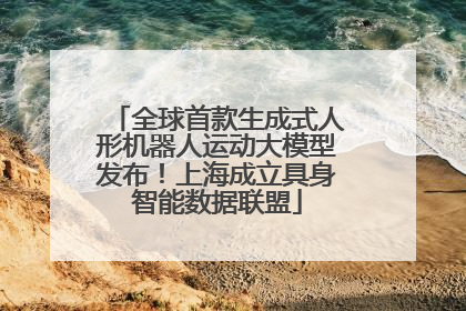 全球首款生成式人形机器人运动大模型发布！上海成立具身智能数据联盟