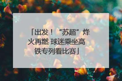 出发！“苏超”烽火再燃 球迷乘坐高铁专列看比赛