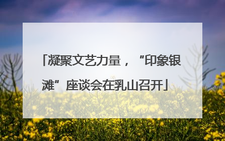 凝聚文艺力量，“印象银滩”座谈会在乳山召开