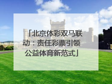 北京体彩双马联动：责任彩票引领公益体育新范式