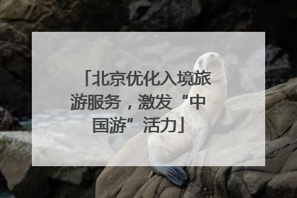 北京优化入境旅游服务，激发“中国游”活力