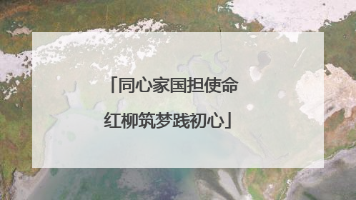 同心家国担使命 红柳筑梦践初心