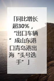 同比增长超30%，“出口车辆”成山东港口青岛港出海“头号选手”