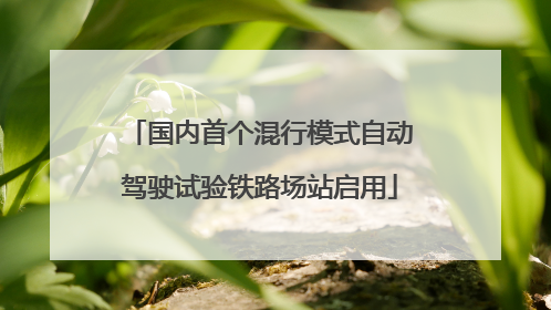 国内首个混行模式自动驾驶试验铁路场站启用