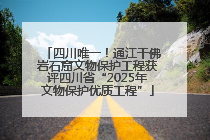 四川唯一！通江千佛岩石窟文物保护工程获评四川省“2025年文物保护优质工程”