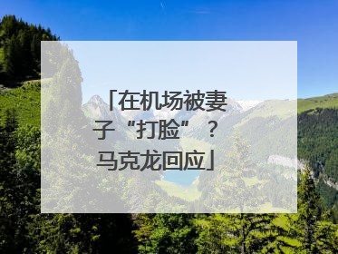 在机场被妻子“打脸”？马克龙回应