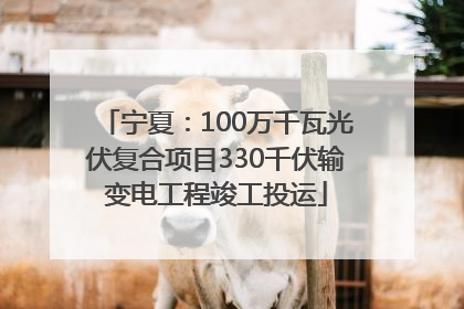 宁夏：100万千瓦光伏复合项目330千伏输变电工程竣工投运