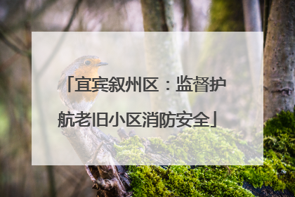 宜宾叙州区：监督护航老旧小区消防安全