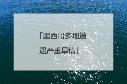 墨西哥多地遭遇严重旱情