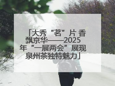 大秀“茗”片 香飘京华——2025年“一展两会”展现泉州茶独特魅力
