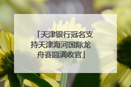 天津银行冠名支持天津海河国际龙舟赛圆满收官