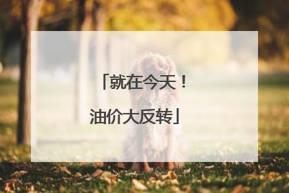 就在今天！油价大反转
