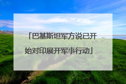 巴基斯坦军方说已开始对印展开军事行动