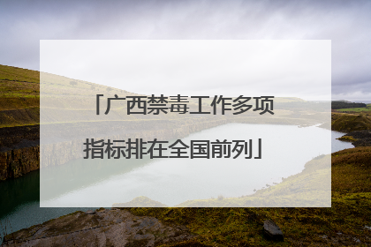 广西禁毒工作多项指标排在全国前列