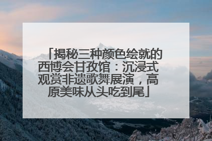 揭秘三种颜色绘就的西博会甘孜馆：沉浸式观赏非遗歌舞展演，高原美味从头吃到尾