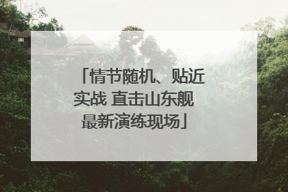 情节随机、贴近实战 直击山东舰最新演练现场