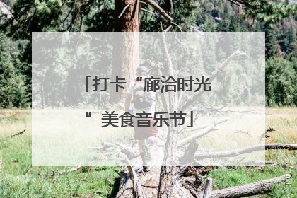 打卡“廊洽时光”美食音乐节