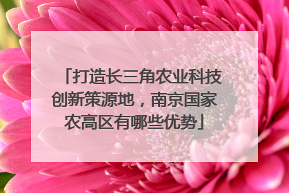 打造长三角农业科技创新策源地，南京国家农高区有哪些优势