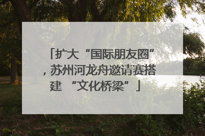 扩大“国际朋友圈”，苏州河龙舟邀请赛搭建 “文化桥梁”