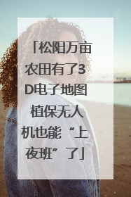 松阳万亩农田有了3D电子地图 植保无人机也能“上夜班”了