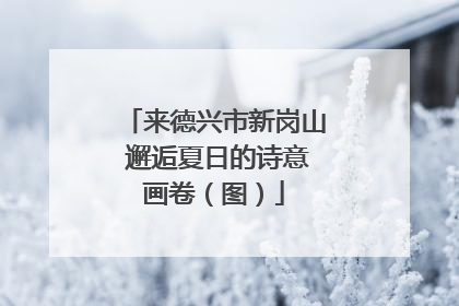 来德兴市新岗山 邂逅夏日的诗意画卷（图）