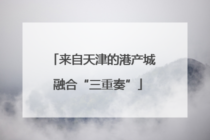 来自天津的港产城融合“三重奏”