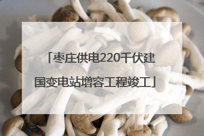 枣庄供电220千伏建国变电站增容工程竣工