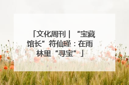 文化周刊｜“宝藏馆长”符仙瑾：在雨林里“寻宝”