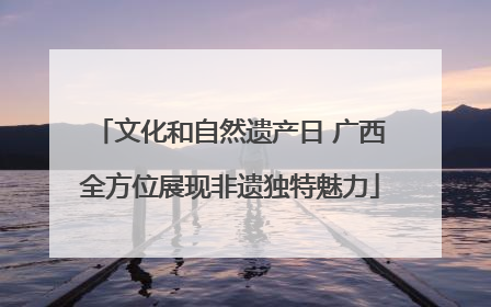 文化和自然遗产日 广西全方位展现非遗独特魅力