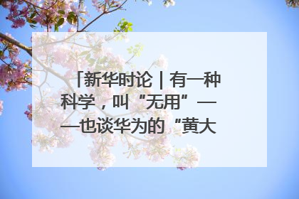 新华时论｜有一种科学，叫“无用”——也谈华为的“黄大年茶思屋”