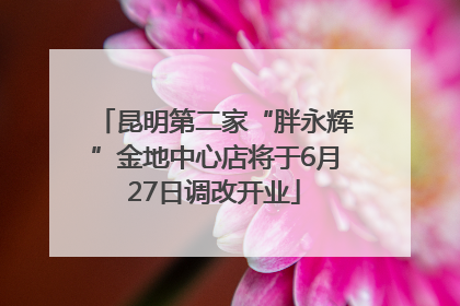 昆明第二家“胖永辉”金地中心店将于6月27日调改开业