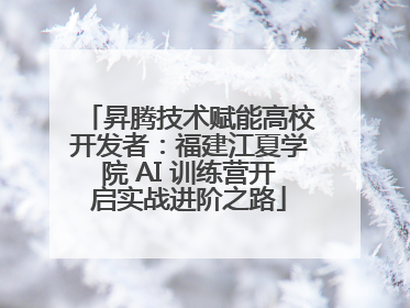 昇腾技术赋能高校开发者：福建江夏学院 AI 训练营开启实战进阶之路