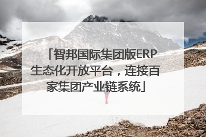 智邦国际集团版ERP生态化开放平台，连接百家集团产业链系统