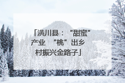 潢川县：“甜蜜”产业  “桃”出乡村振兴金路子